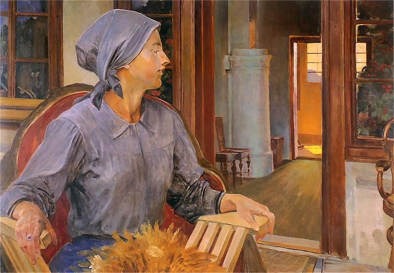 A Portrait Of The Artist's Daughter, Julia — Jacek Malczewski