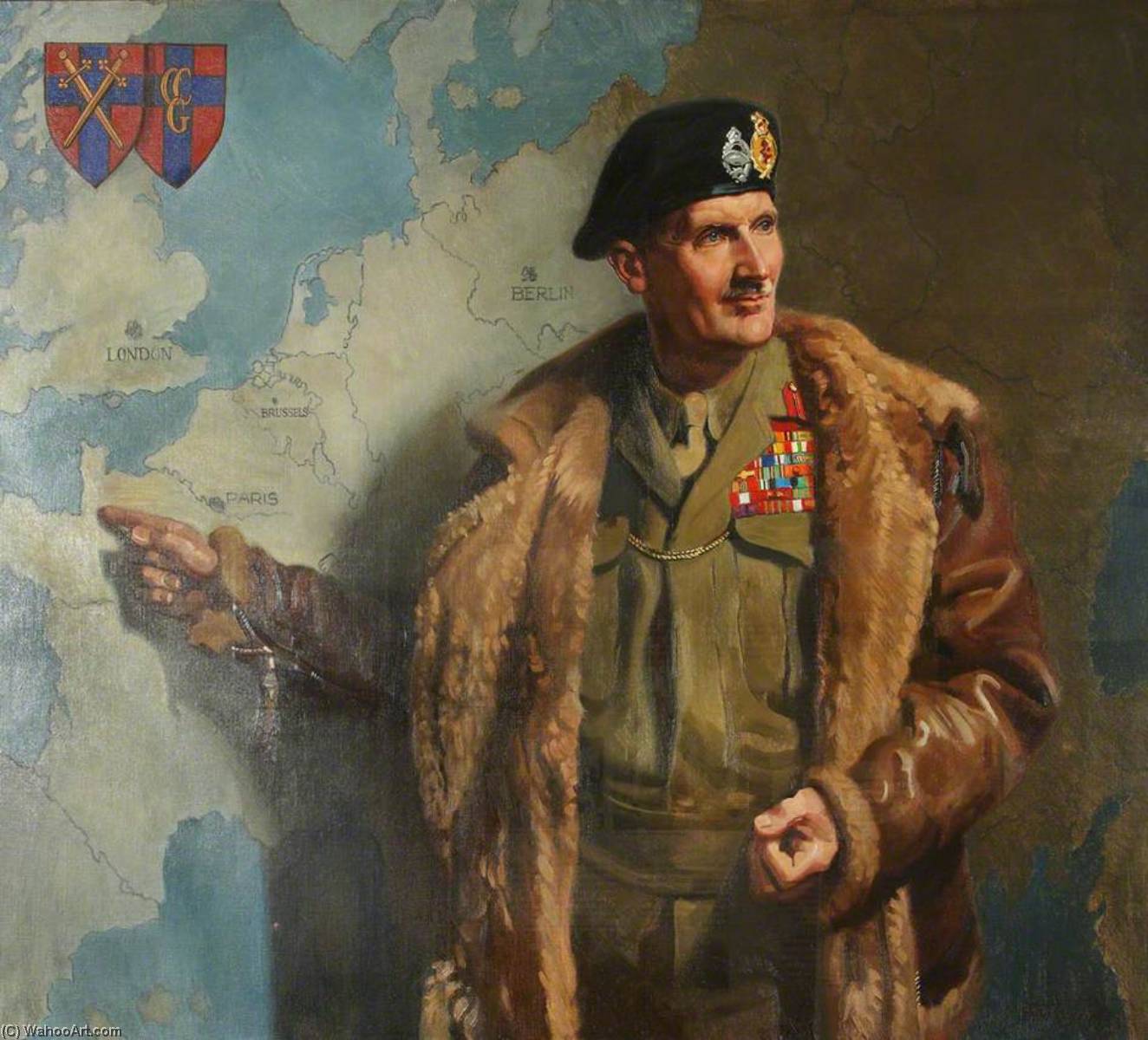 Field Marshal Bernard 'monty' Montgomery (1887–1976), Commander In Chief, 21st Army Group, Second World War (after Frank O. Salisbury) — Reginald Henry Lewis