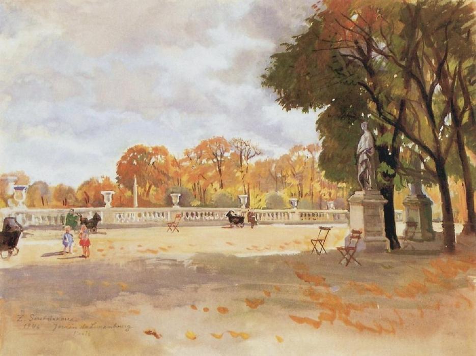 The Luxembourg Gardens — Zinaida Serebriakova
