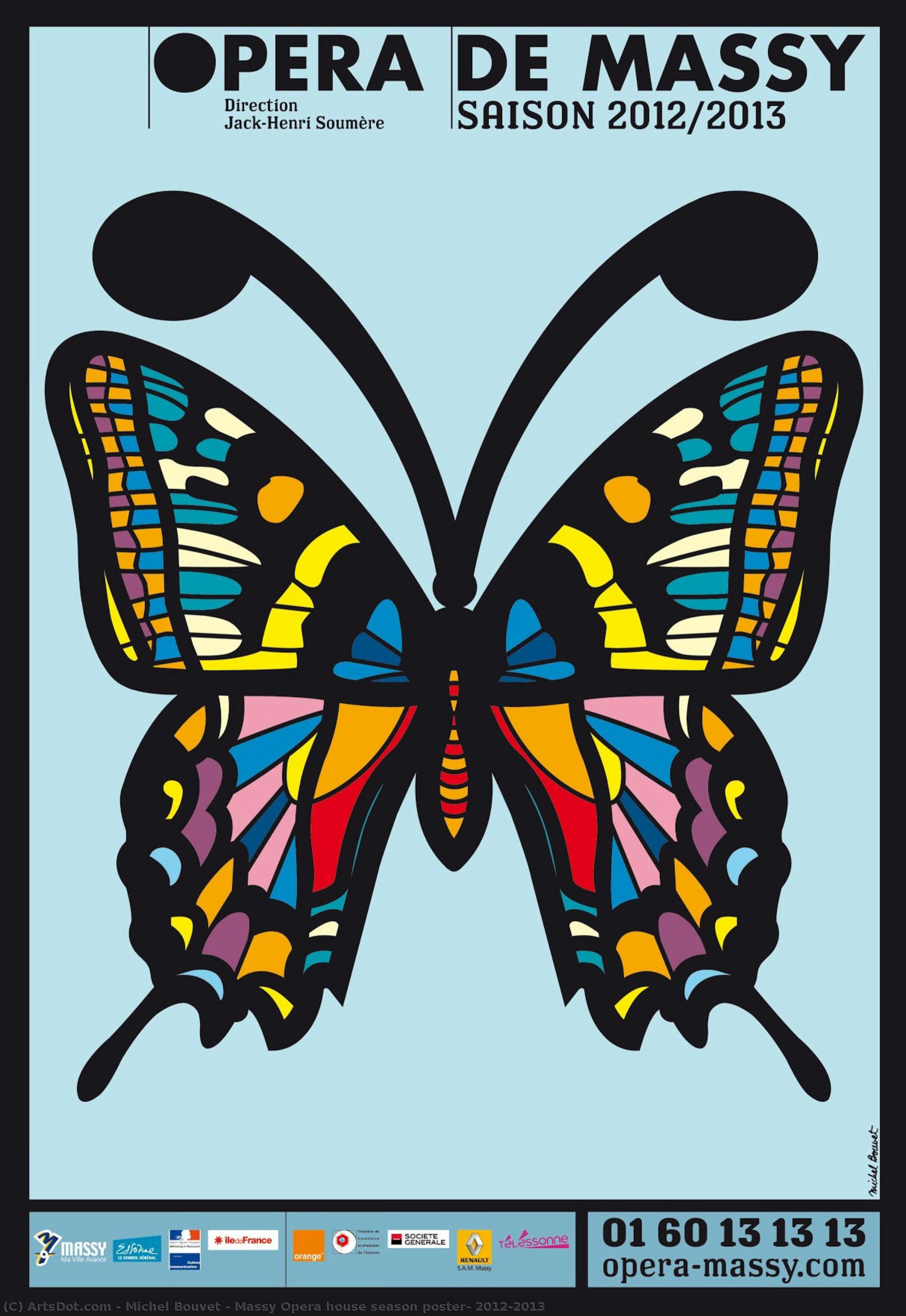 Massy Opera House Season Poster, 2012/2013 — Michel Bouvet