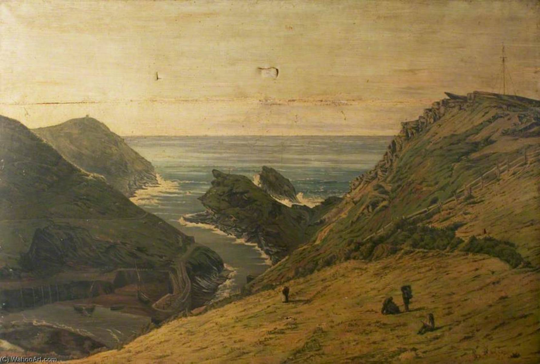 Boscastle Harbour, Cornwall — Edwin Edwards