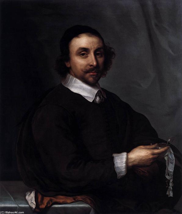 Portrait Of A Man With A Watch — Cornelius Der Ältere Jonson Van Ceulen