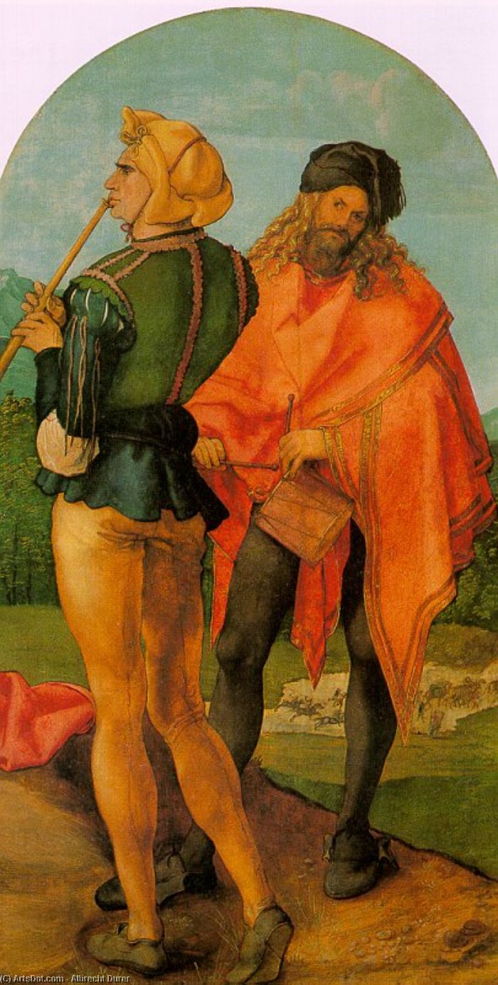 Piper And Drummer — Albrecht Dürer