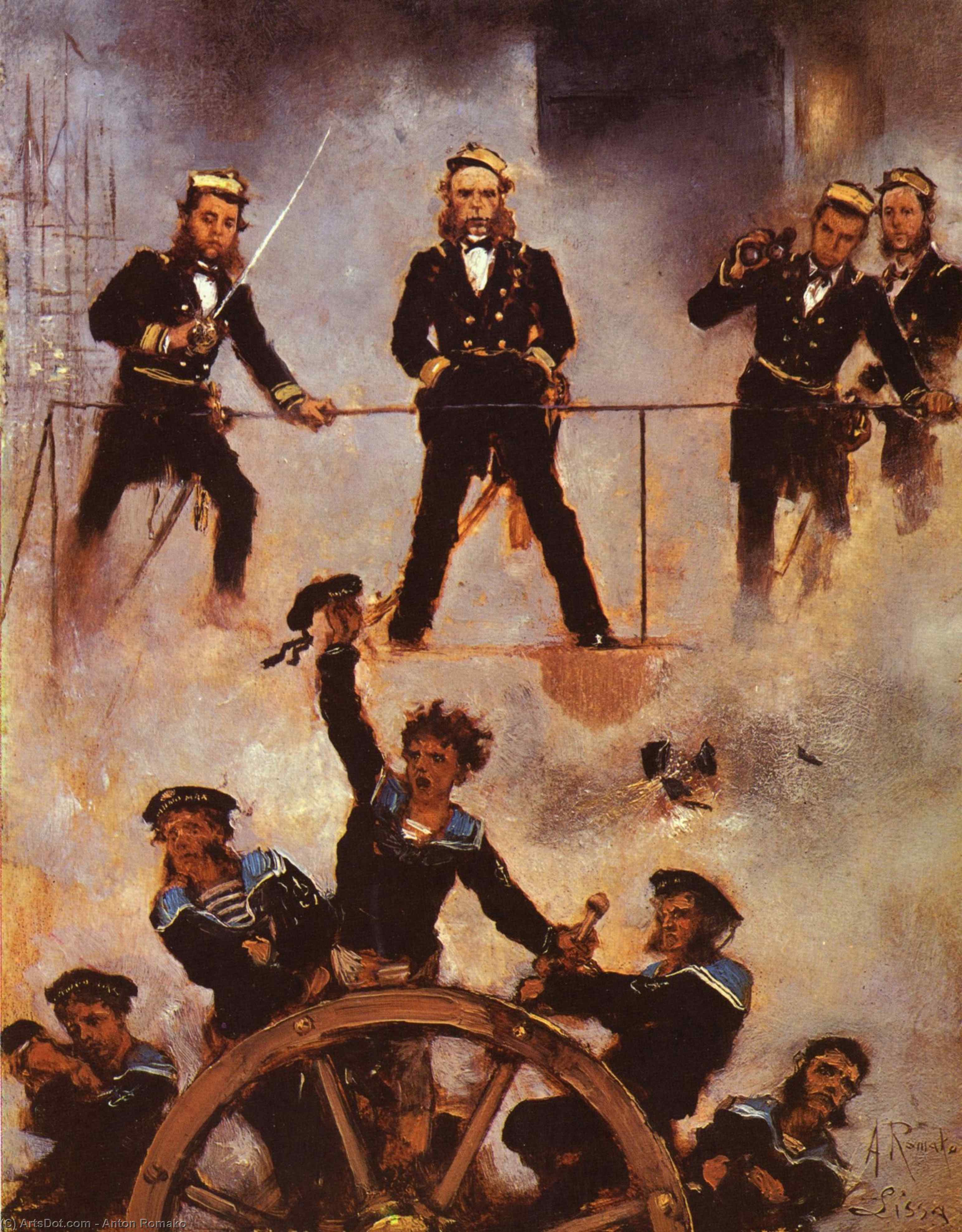 Admiral Tegetthoff In Der Seeschlacht Bei Lissa Ii — Anton Romako