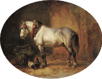 A Grey In A Stable — Wouterus Verschuur