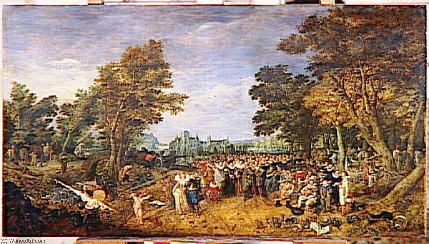 Allegorie De La Treve De 1609 Entre L'archiduc D'autriche, Gouverneur Des Pays Bas Du Sud, Et Les Etats Des Pays Bas Du Nord — Adrijen Pietersz Van De Ven