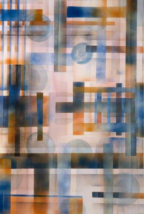Orange And Blue Abstract — Hardeep Mudhar