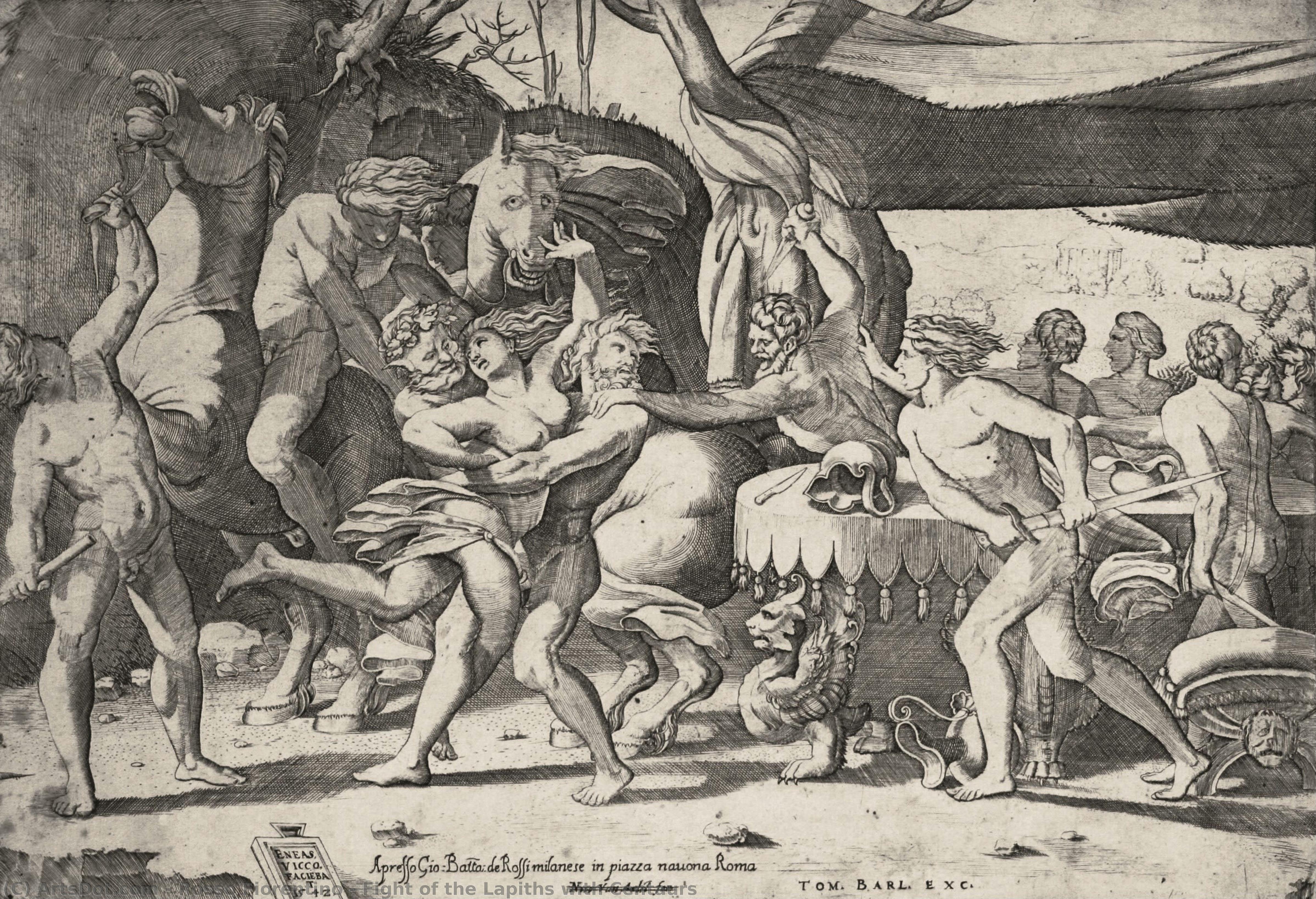 Fight Of The Lapiths With Centaurs — Rosso Fiorentino