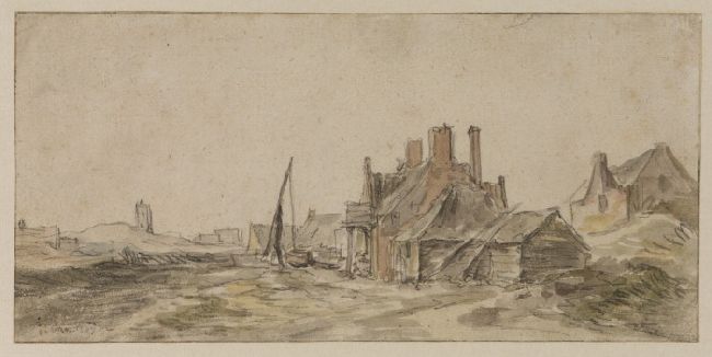 Village In A Dune Landscape — Jan Josephszoon Van Goyen