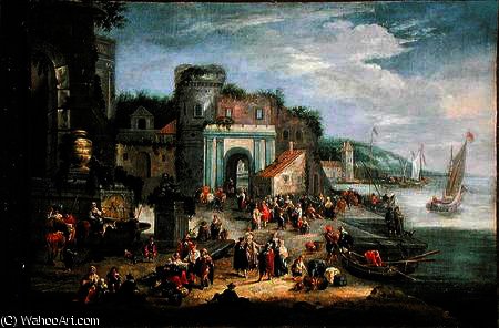 View Of A Mediterranean Port — Mathys Schoevaerdts