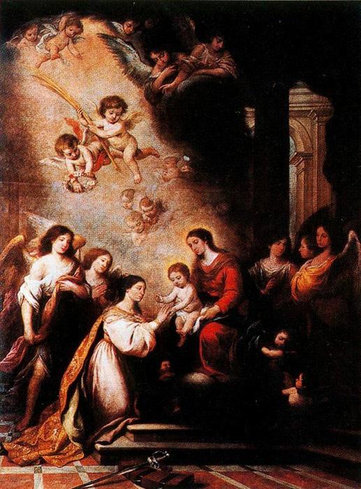 Desposorios Misticos De Santa Catalina — Bartolomé Esteban Murillo