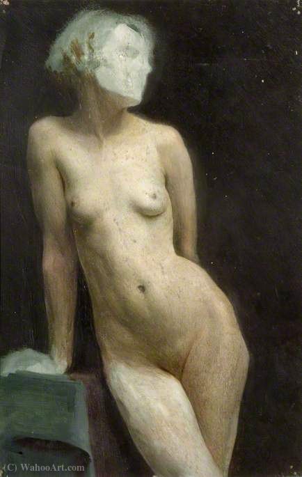 Study Of A Standing Female Nude — Gerald Leslie Brockhurst