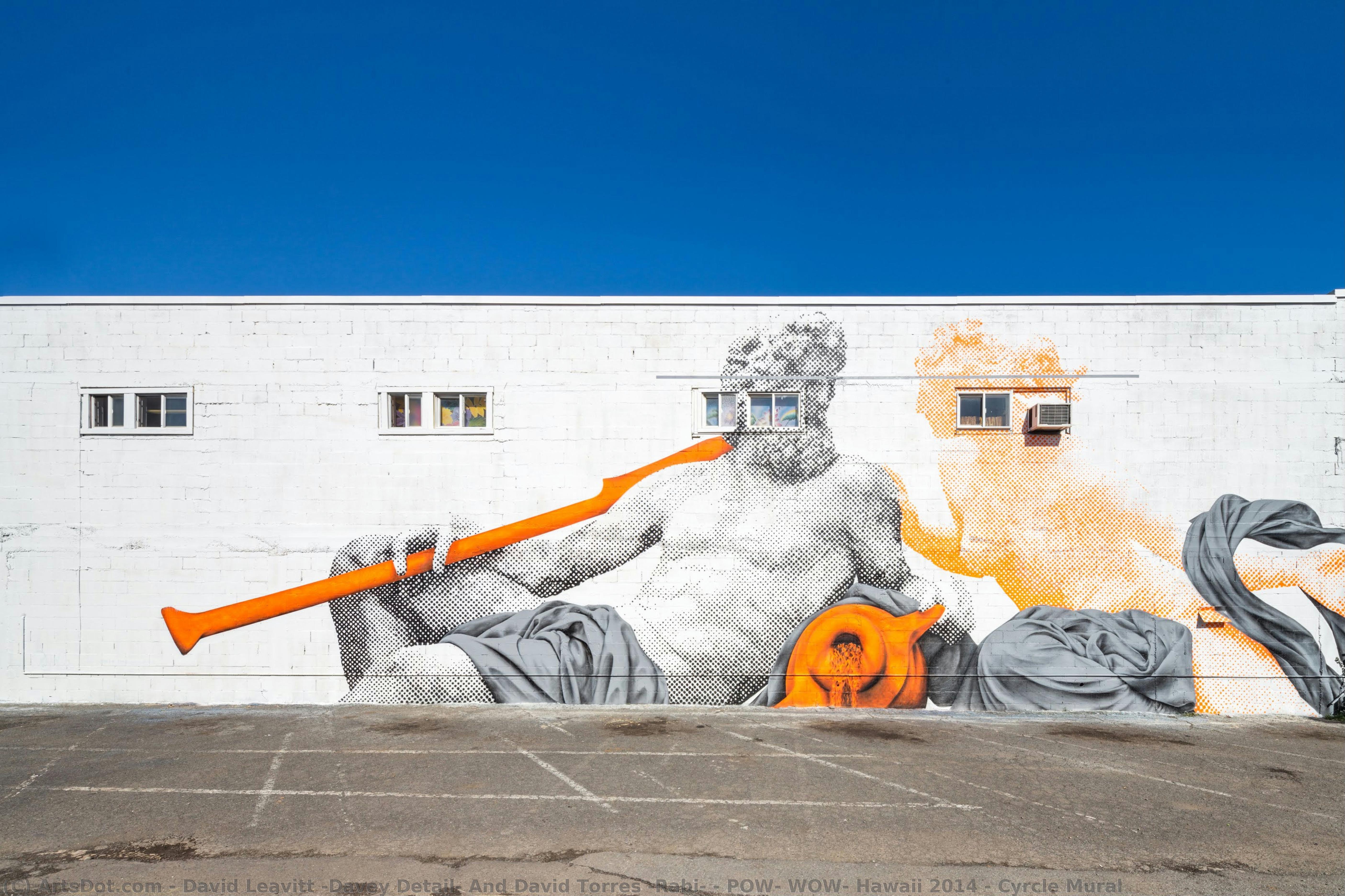 Pow! Wow! Hawaii 2014 - Cyrcle Mural — David Leavitt (davey Detail) And David Torres (rabi)