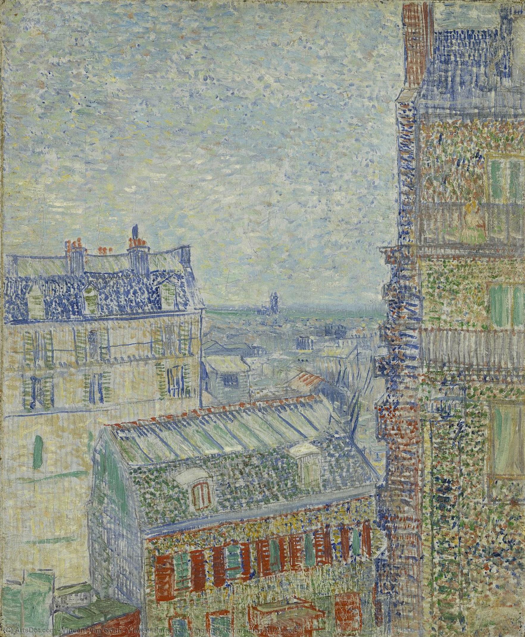 View Of Paris From Vincent's Room In The Rue Lepic — Vincent Willem Van Gogh