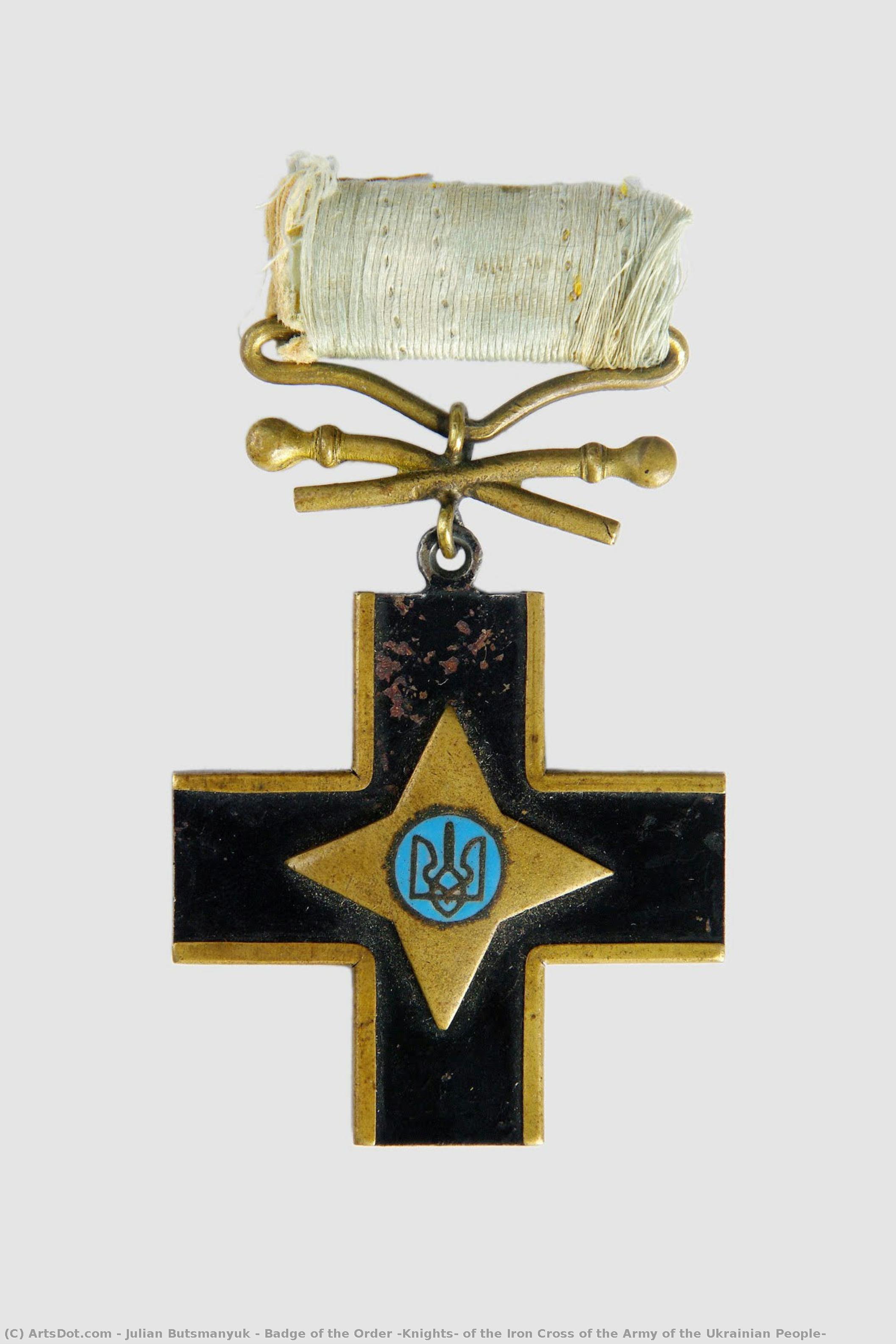 Badge Of The Order (knights) Of The Iron Cross Of The Army Of The Ukrainian People — Julian Butsmanyuk