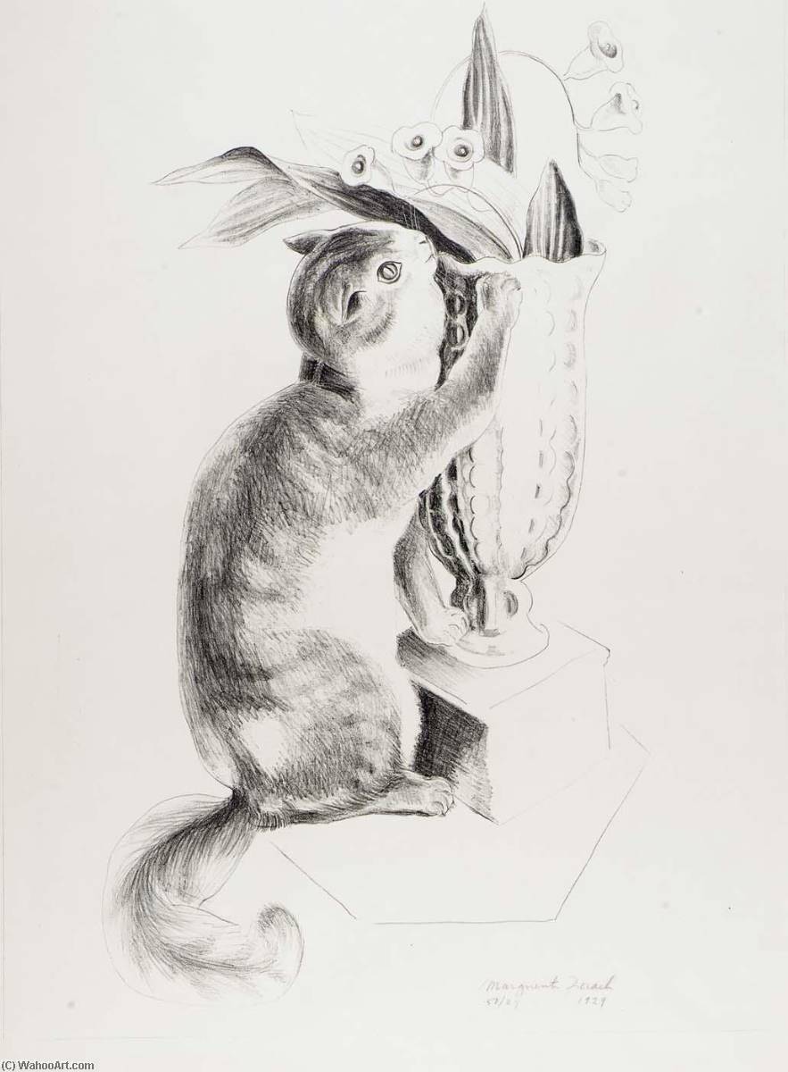 Cat And Flowers — Marguerite Zorach