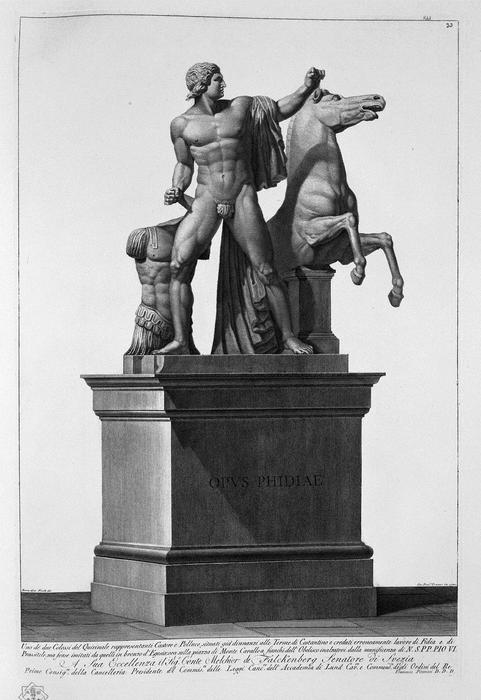 One Of The Dioscuri Of The Quirinal — Giovanni Battista Piranesi