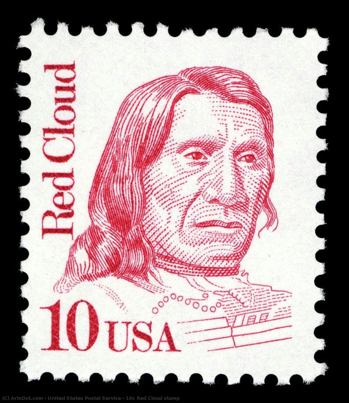 10c Red Cloud Stamp — United States Postal Service