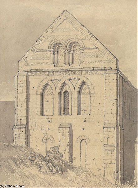 Hurch Of Graville Near Havre De Grace, Normandy — John Sell Cotman