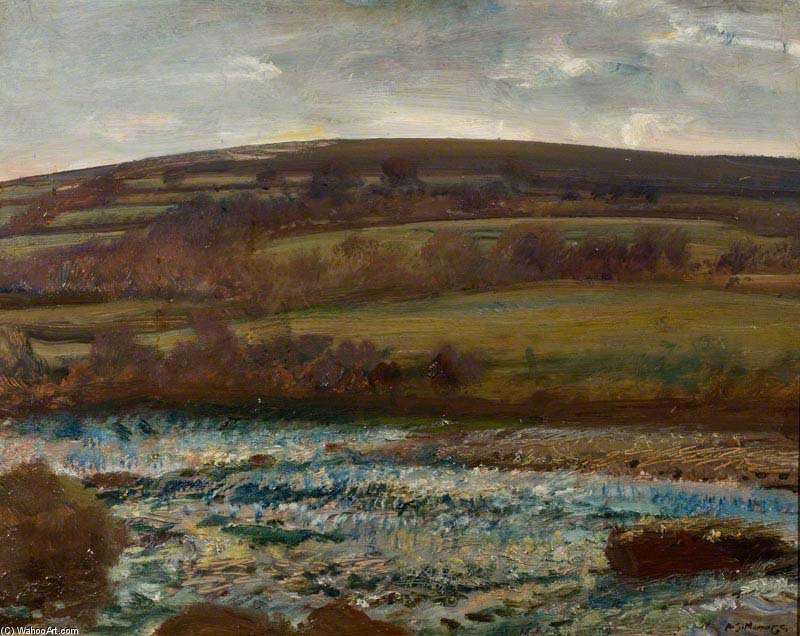 Brightworthy Ford, Withypool, Exmoor - (13) — Sir Alfred James Munnings