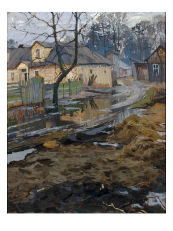 Village In Spring — Arnold Borisovich Lakhovsky