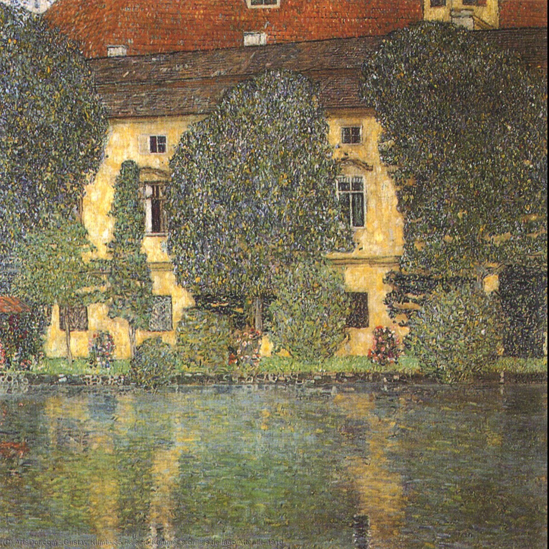 35.palacio Kammer A Orillas De Lago Atter Iii, 1910 — Gustav Klimt