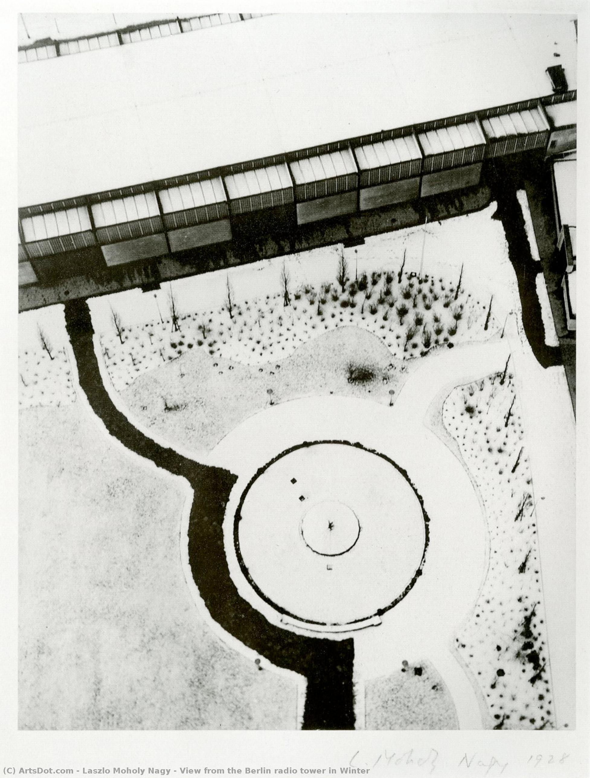 View From The Berlin Radio Tower In Winter — László Moholy-nagy
