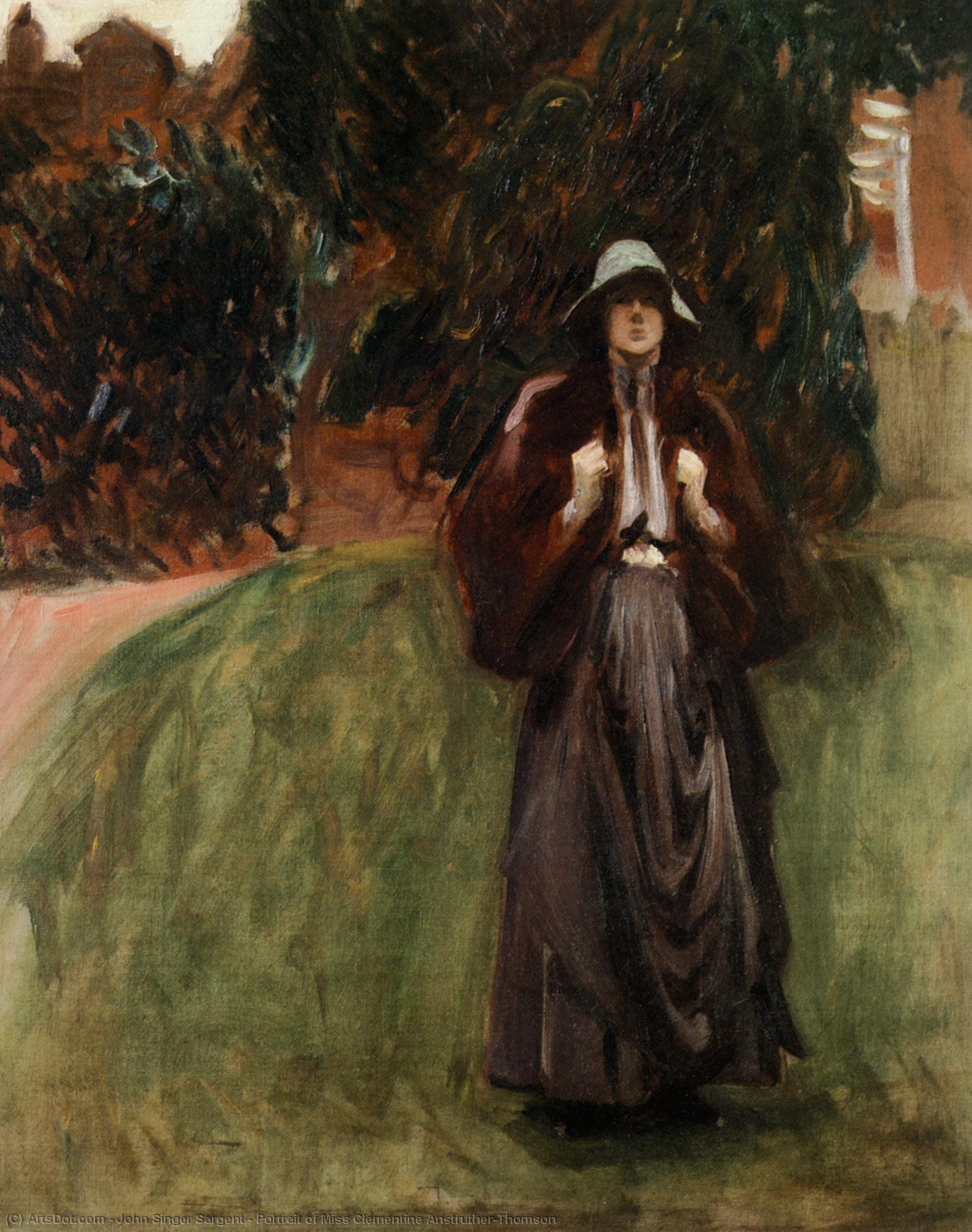Portrait Of Miss Clementine Anstruther-thomson — John Singer Sargent