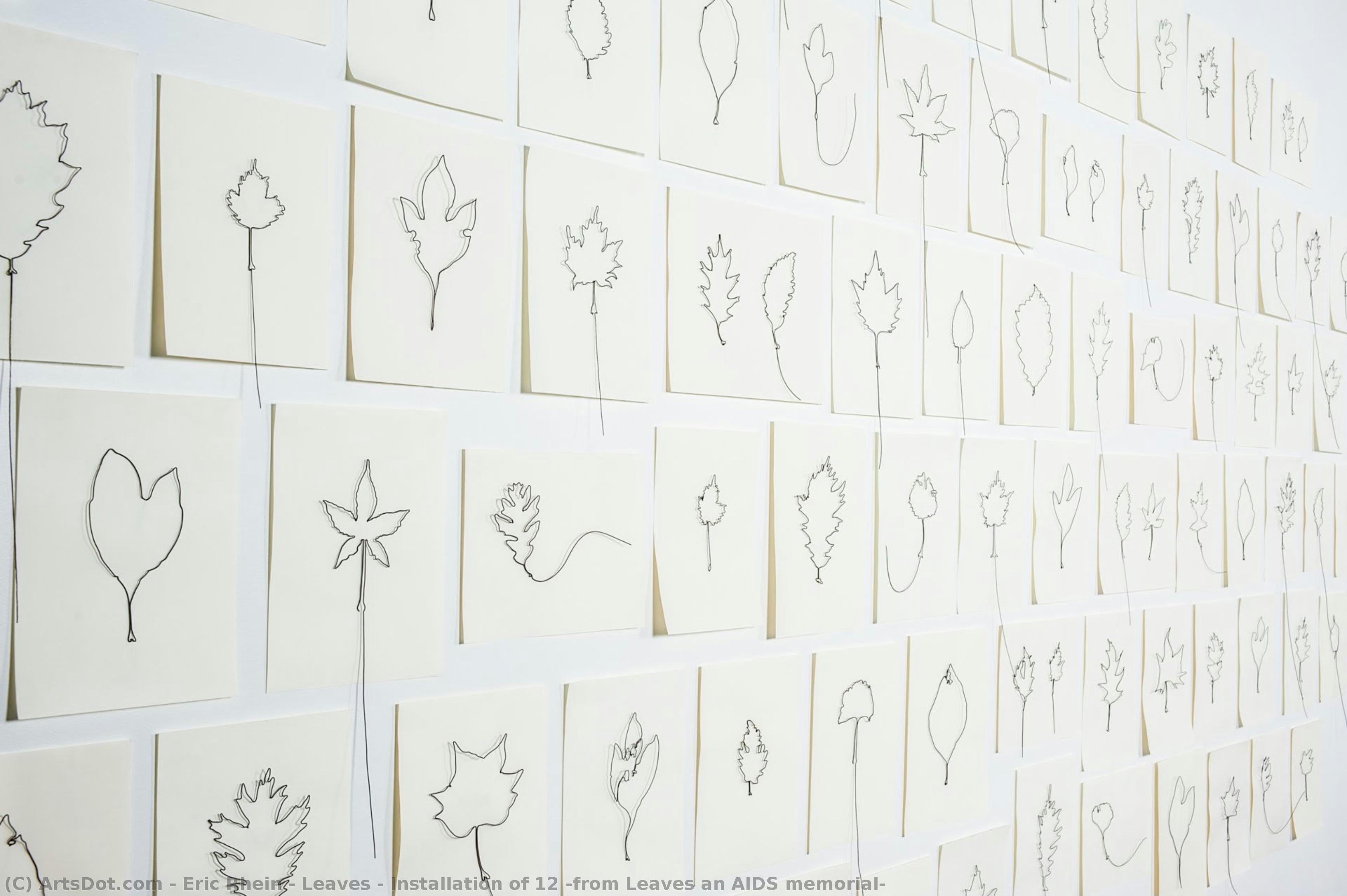 Leaves - Installation Of 12 (from Leaves An Aids Memorial) — Eric Rhein