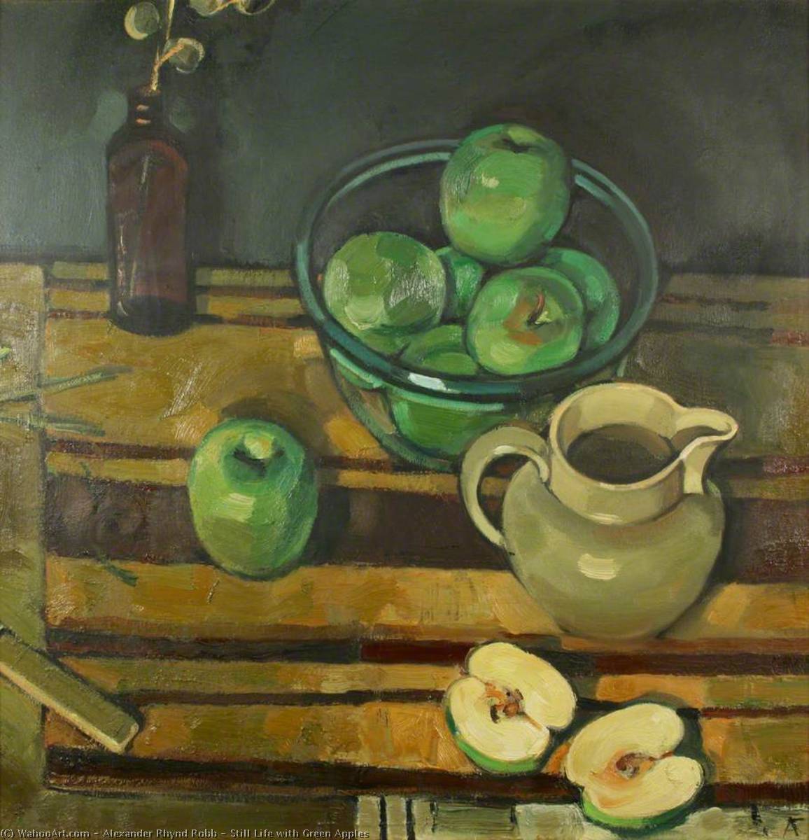 Still Life With Green Apples — Alexander Rhynd Robb