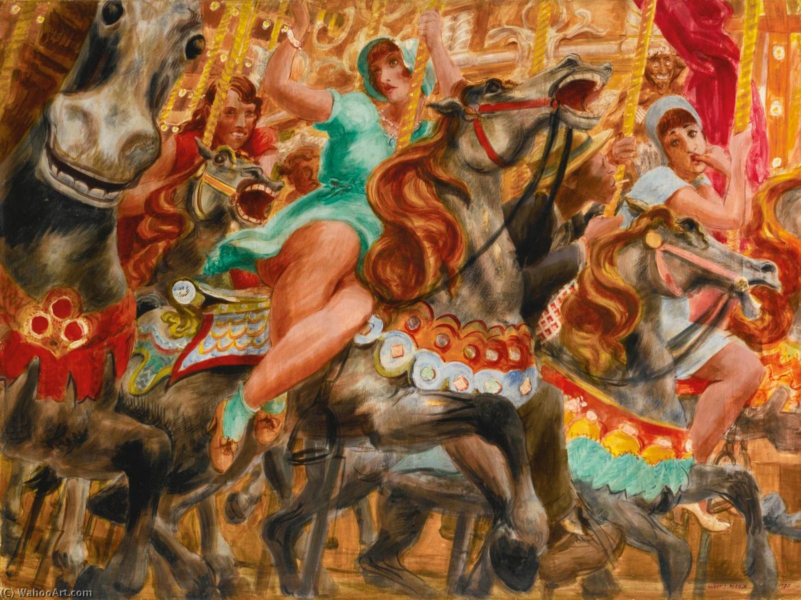 Merry Go Round — Reginald Marsh