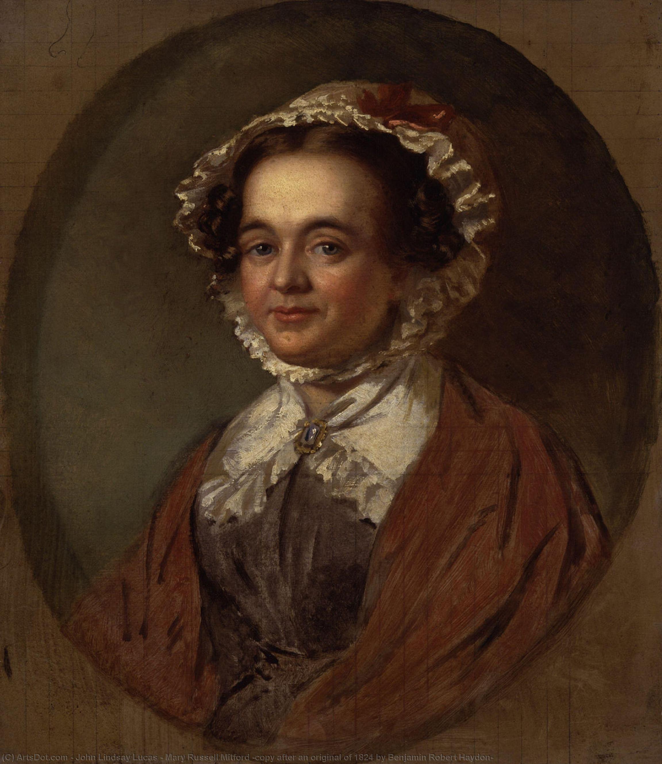 Mary Russell Mitford (copy After An Original Of 1824 By Benjamin Robert Haydon) — John Lindsay Lucas