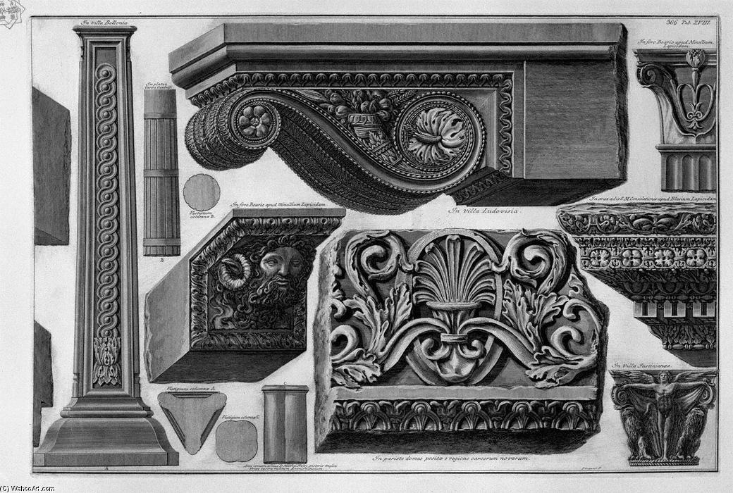 Shelf, Capitals, Friezes, Etc. — Giovanni Battista Piranesi