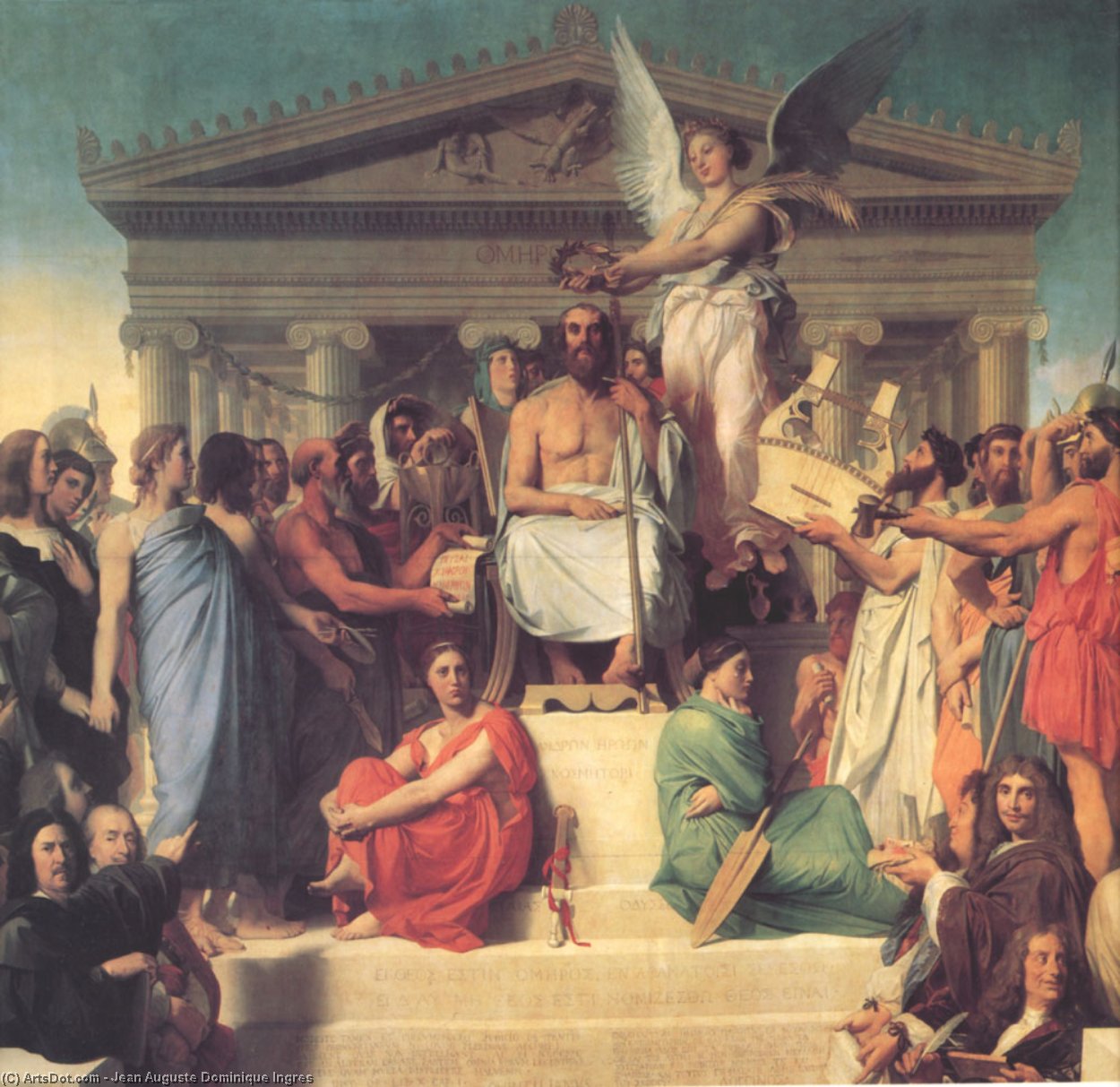The Apotheosis Of Homer — Jean-auguste-dominique Ingres