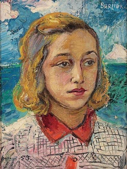 Portrait Of A Young Woman — David Davidovich Burliuk