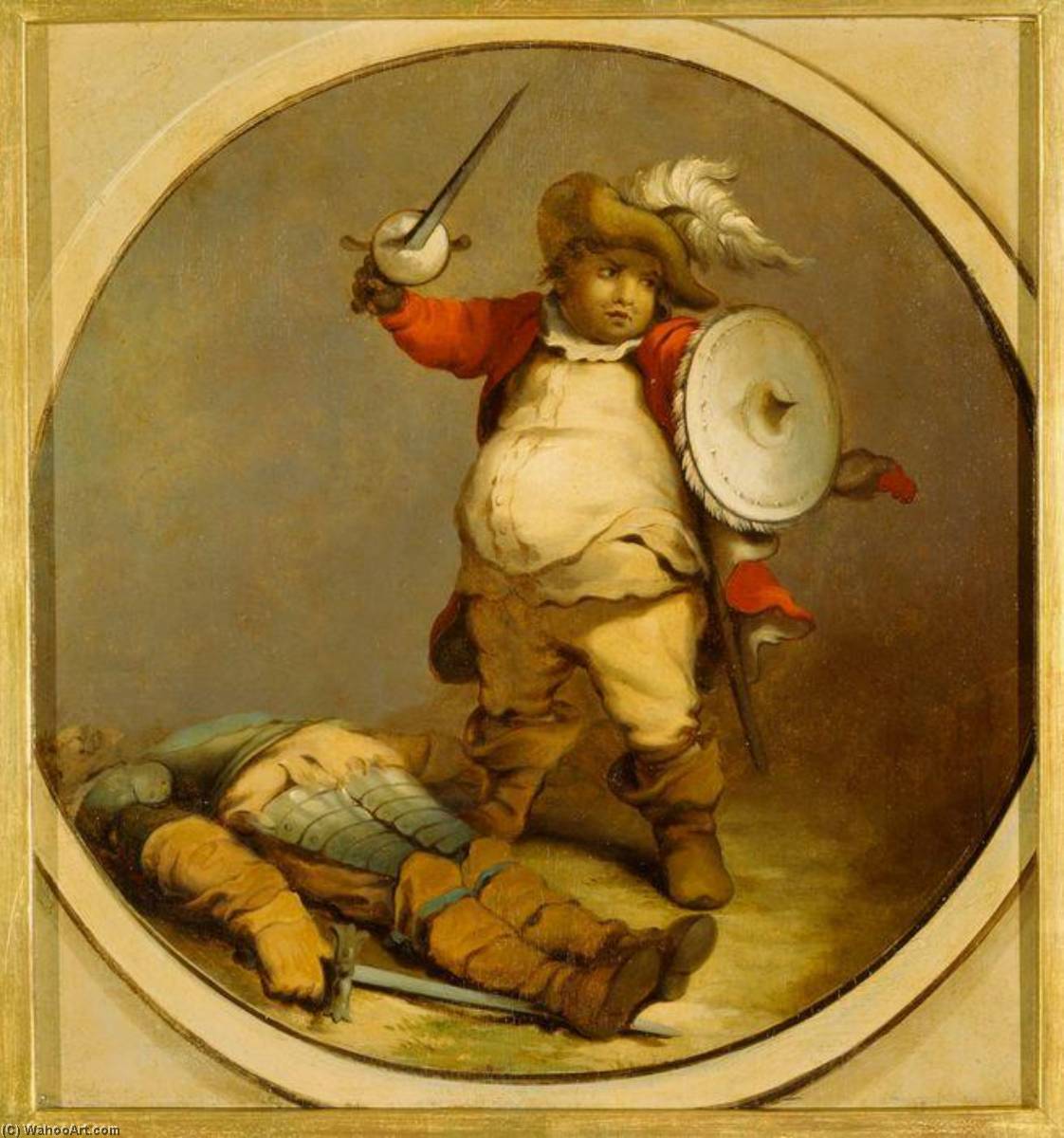 Falstaff With The Body Of Hotspur — Philip James De Loutherbourg
