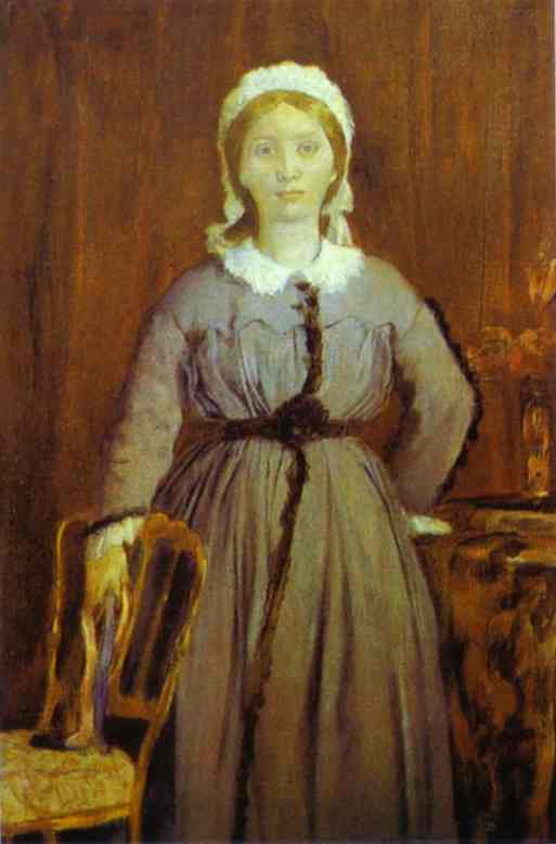 Porträt Von Thérèse De Gas, Der Schwester Des Künstlers — Hilaire-germain-edgar Degas