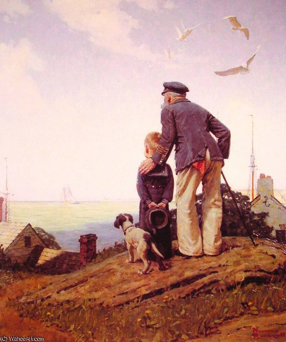 The Stay At Homes — Norman Rockwell