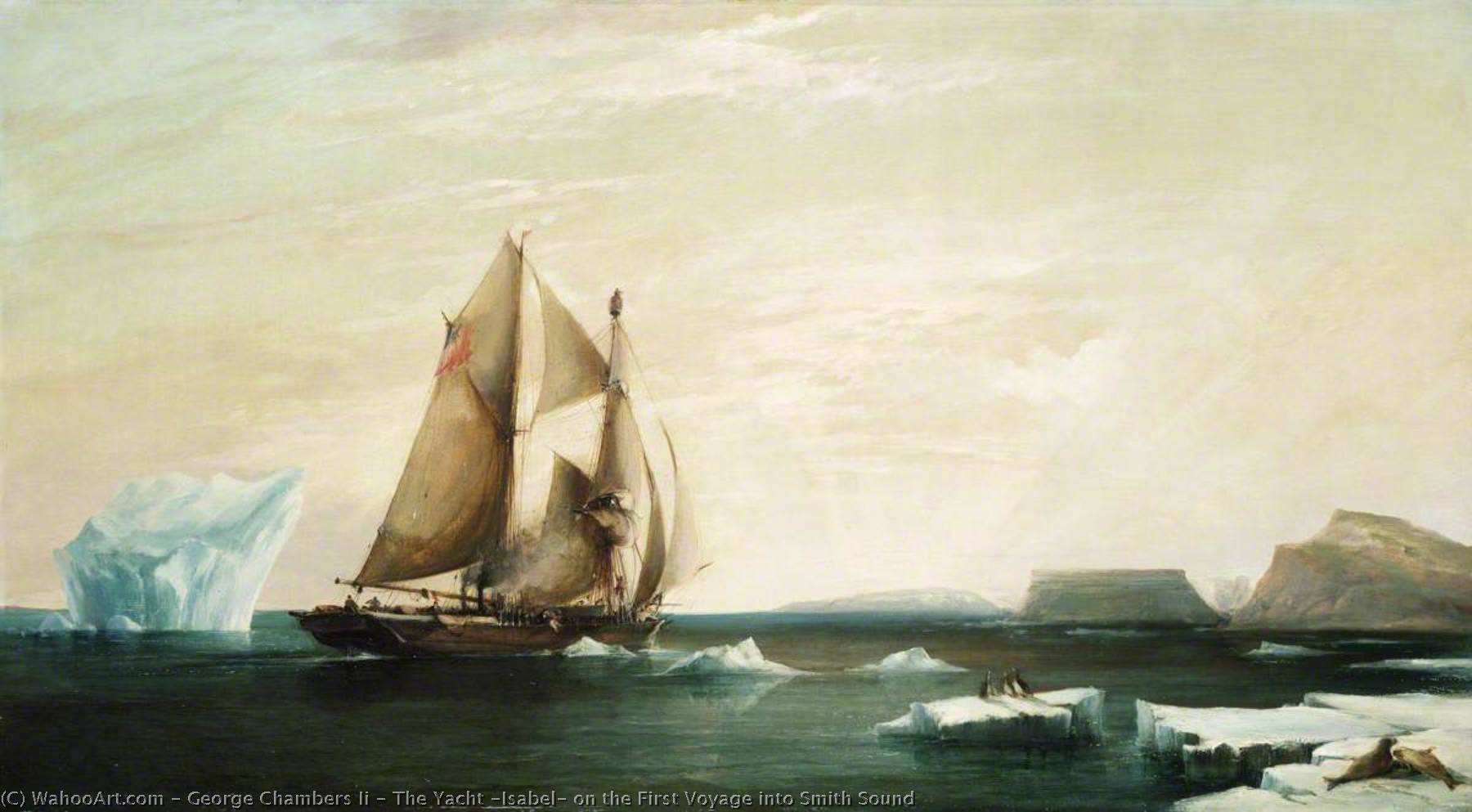 The Yacht 'isabel' On The First Voyage Into Smith Sound — George Hyde Chambers Jr.