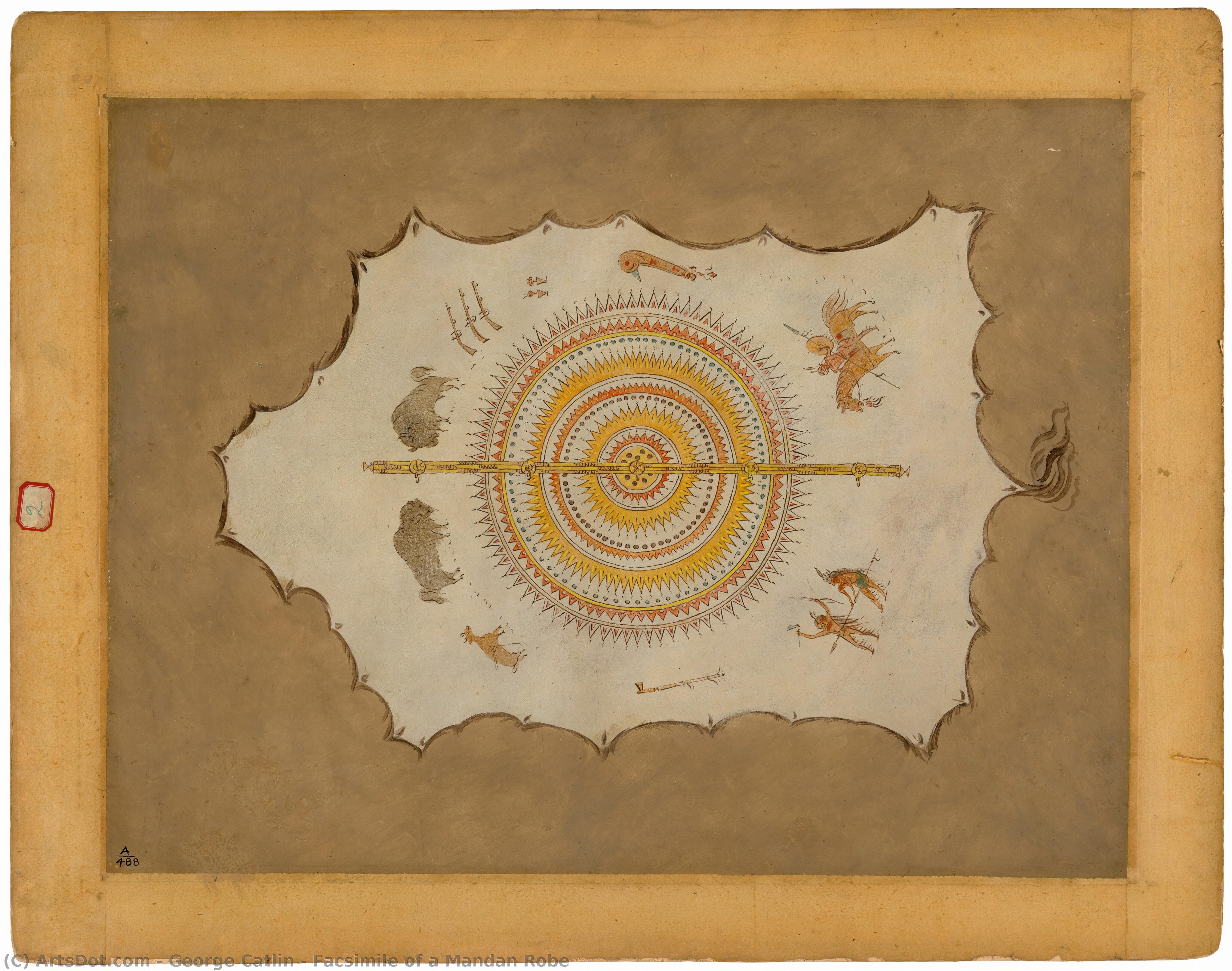 Facsimile Of A Mandan Robe — Džordž Katlin
