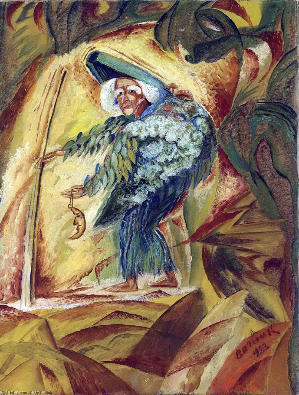 Fifty-thousand-years-old Woman On Mars — David Davidovich Burliuk