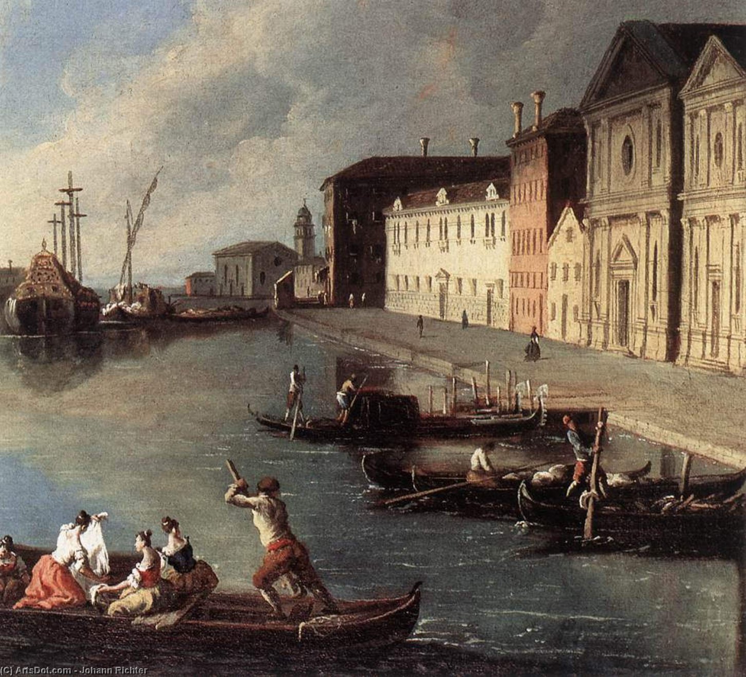 View Of The Giudecca Canal — Johann Richter