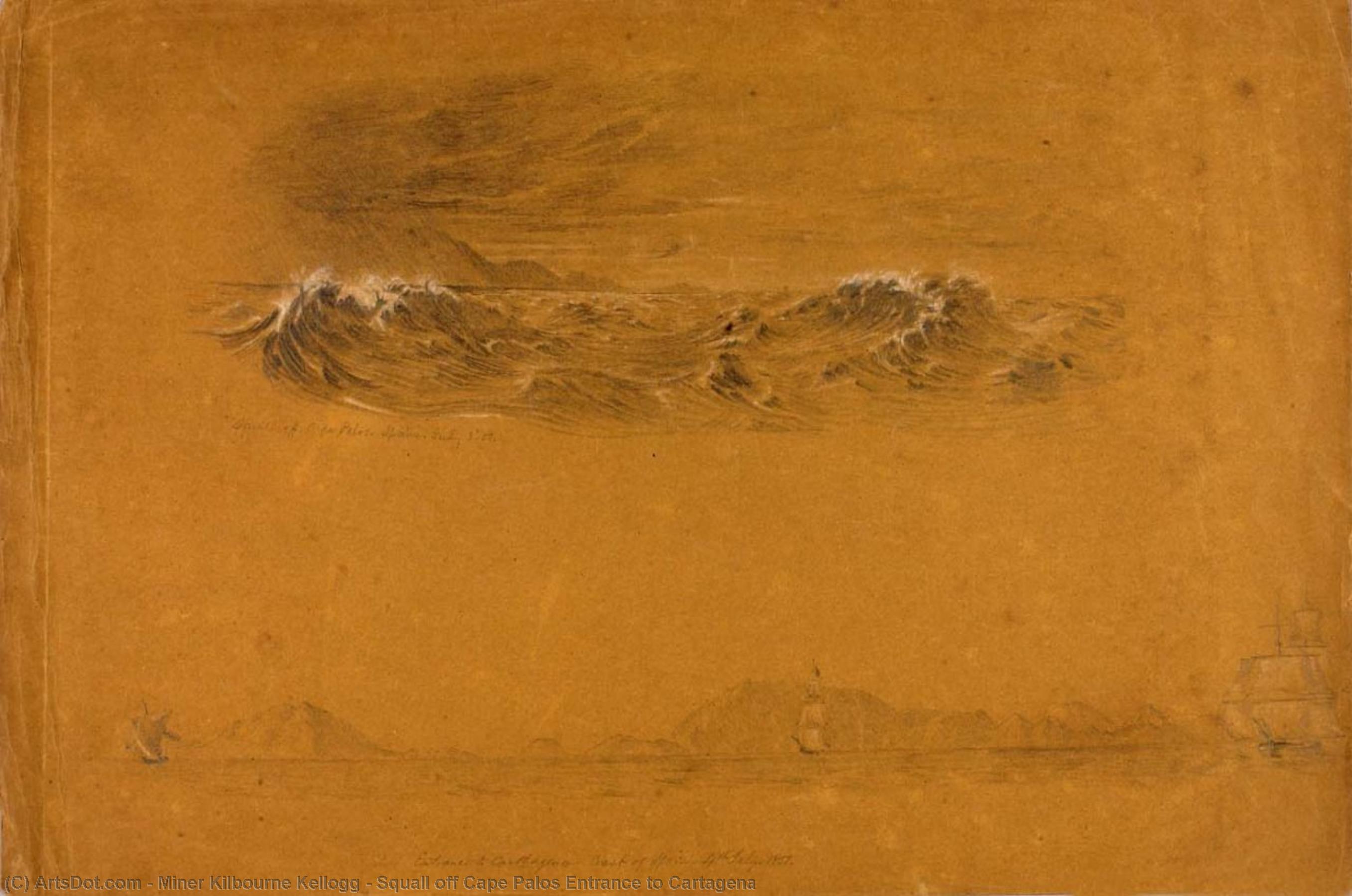 Squall Off Cape Palos Entrance To Cartagena — Miner Kilbourne Kellogg