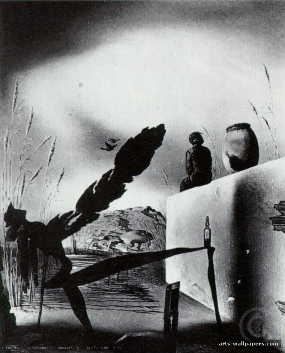 Ghost Of Vermeer Van Delft, Circa 1934 — Сальвадор Дали