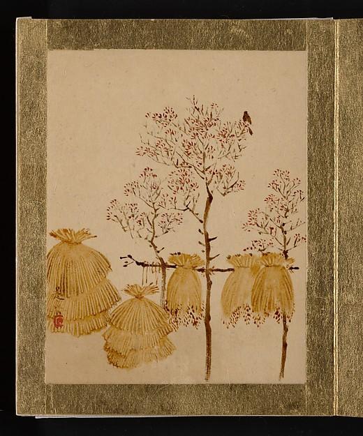 Rice Stacks And Trees — Shibata Zeshin