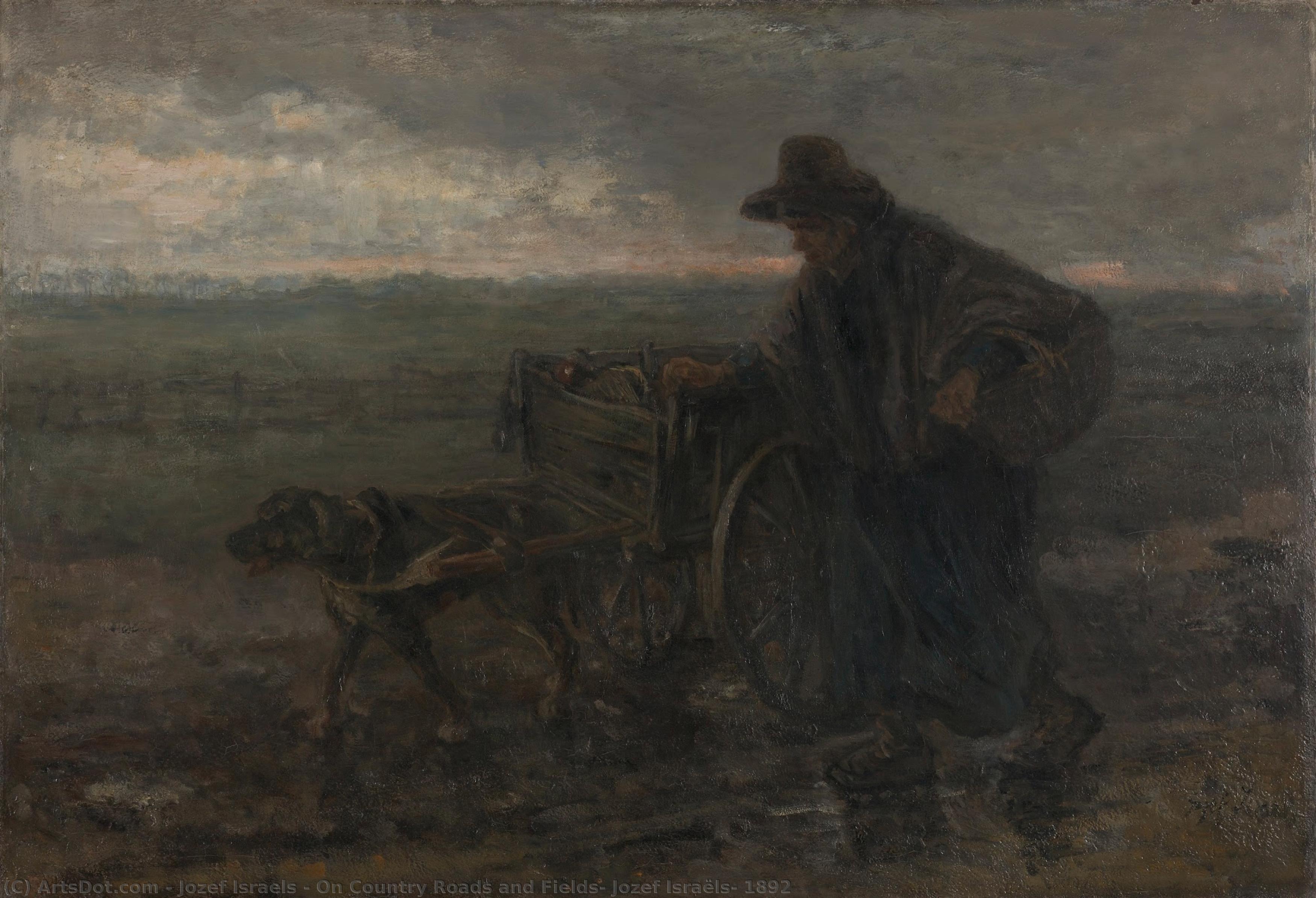 On Country Roads And Fields, Jozef Israëls, 1892 — Jožef Israëls