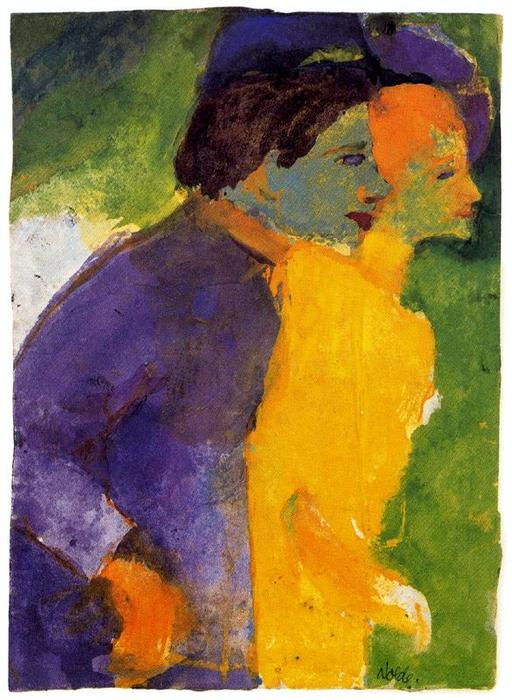 Couple, Yellow And Violet — Емил Нолде