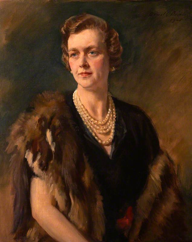 Cynthia Mary Burns (d.1977), Lady Carew Pole — Oswald Hornby Joseph Birley