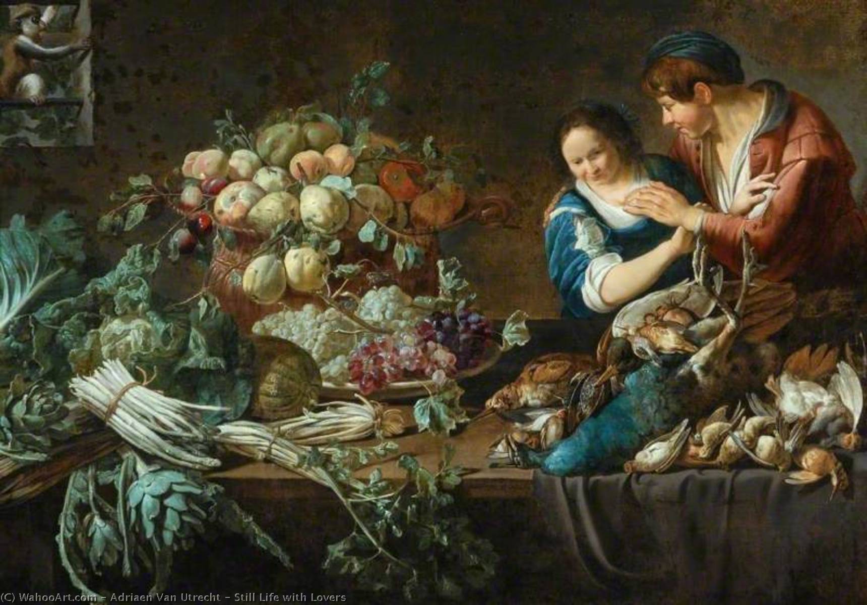 Still Life With Lovers — Adriaen Van Utrecht