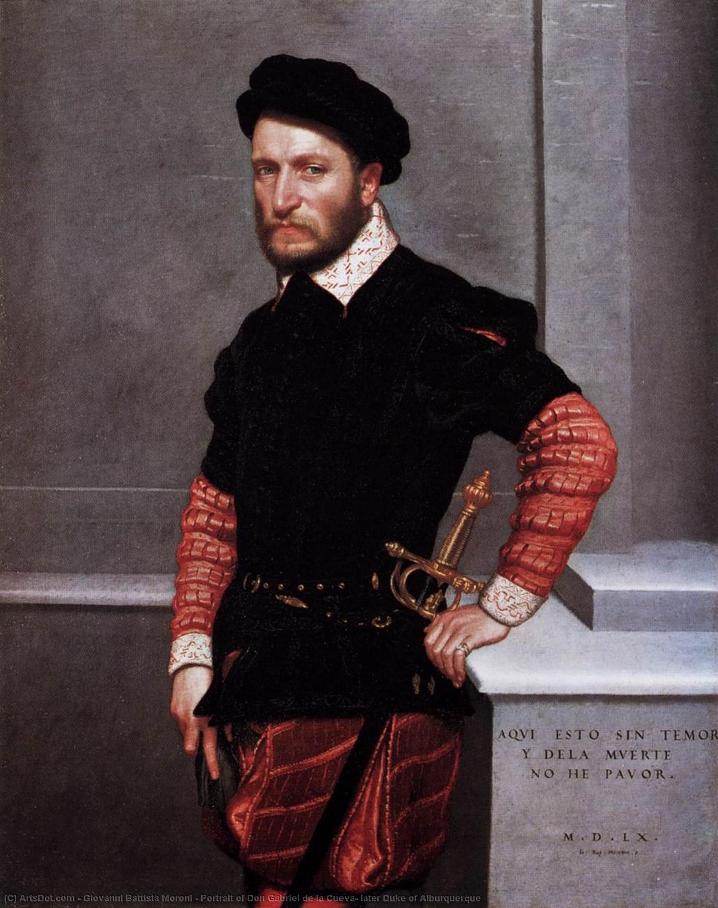 Portrait Of Don Gabriel De La Cueva, Later Duke Of Alburquerque — Moroni, Giovanni Battista